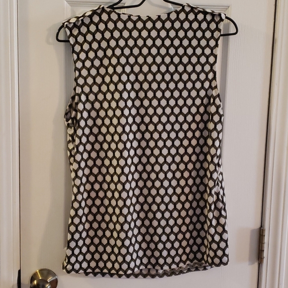 Green and Tan Dress Top - Picture 3 of 3